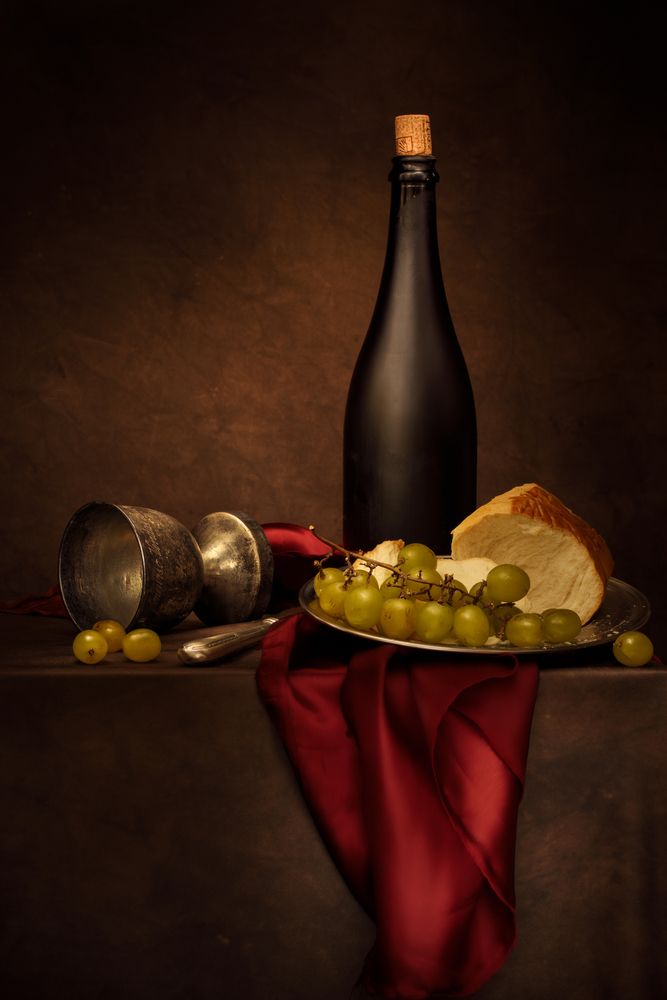 Wine and bread!
