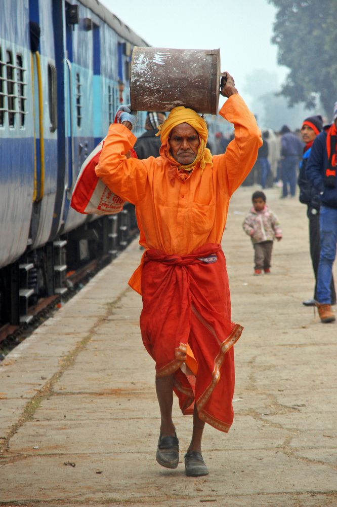 по пути в Кхаджурахо...