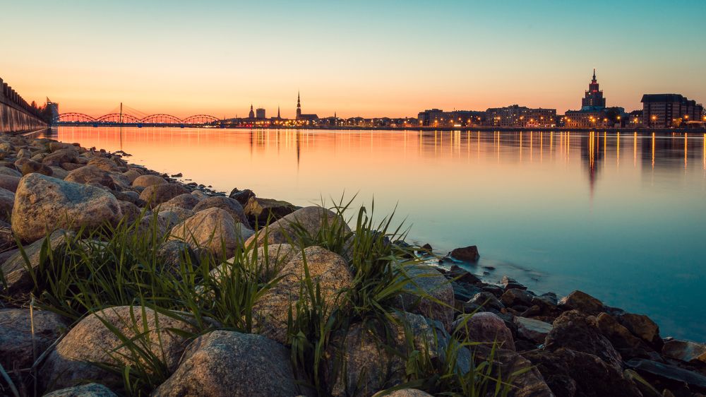 Рига на закате дня