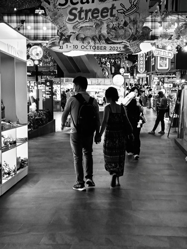 Street in black white