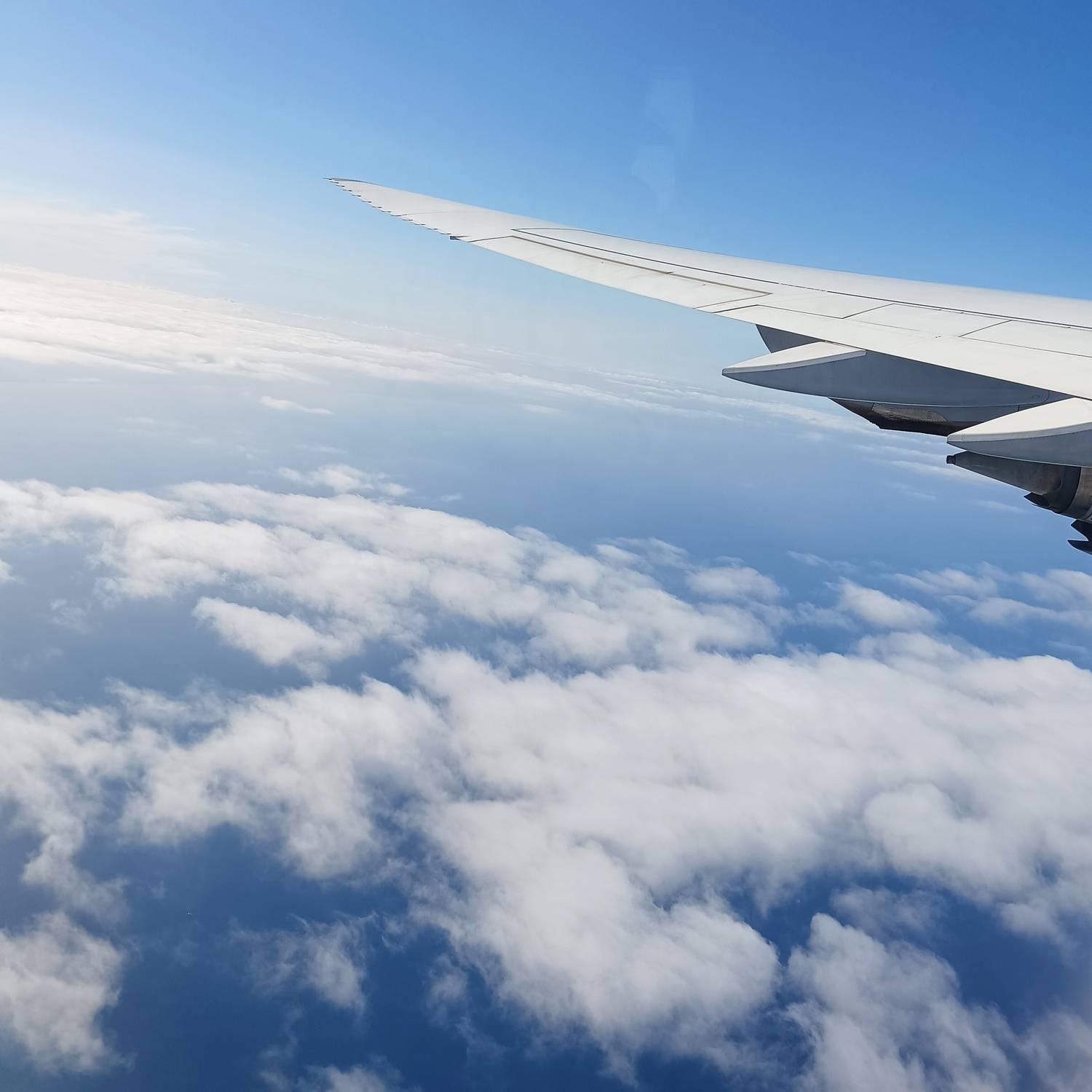 Flying above the clouds