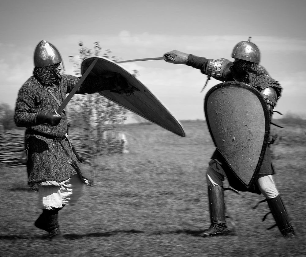 Битва рыцарей.