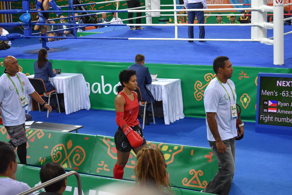 Выход чемпионки