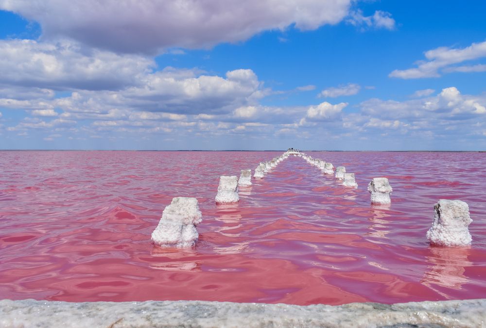Озеро Сасык-Сиваш в хорошую погоду