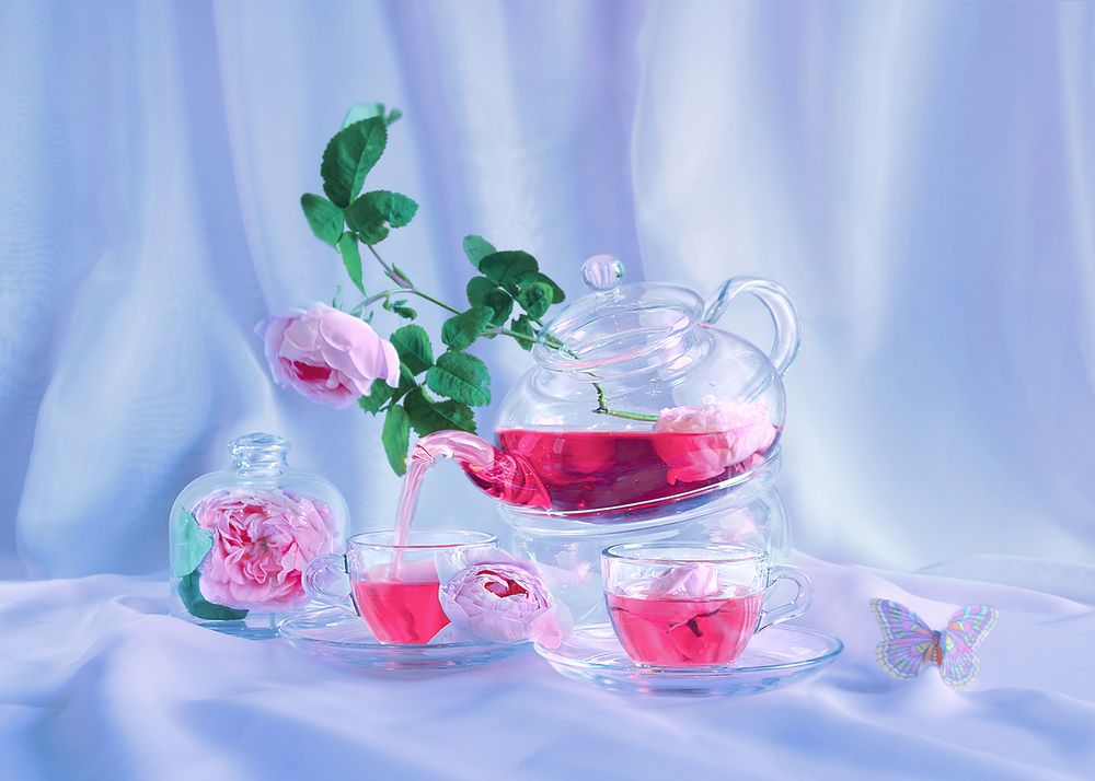 Розовое утро