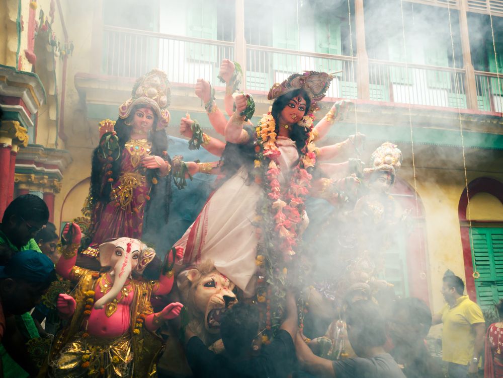 The Farewell Fog: Immersion of Goddess Durga