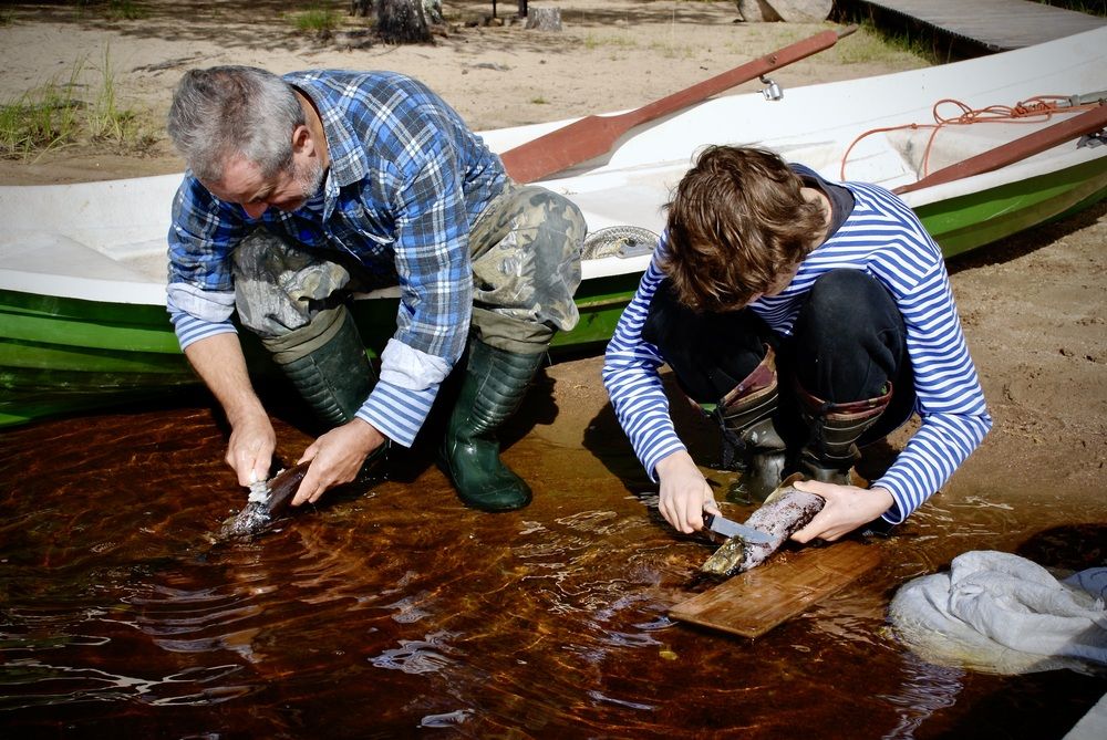 После рыбалки