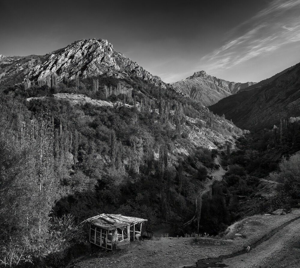 В горах Узбекистана.