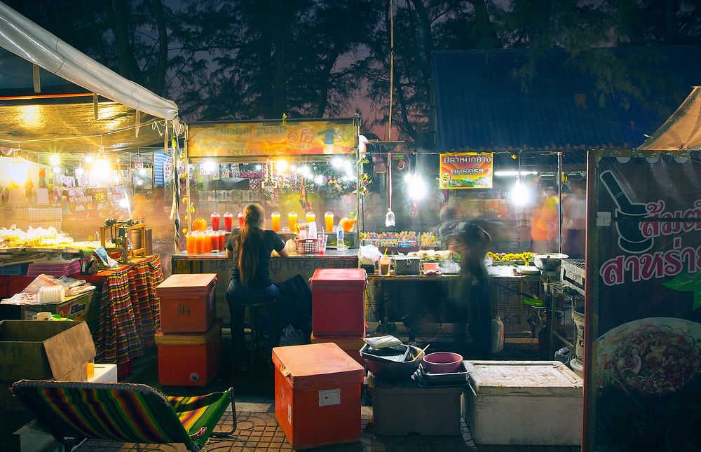 Обратная сторона рынока в Тайланде