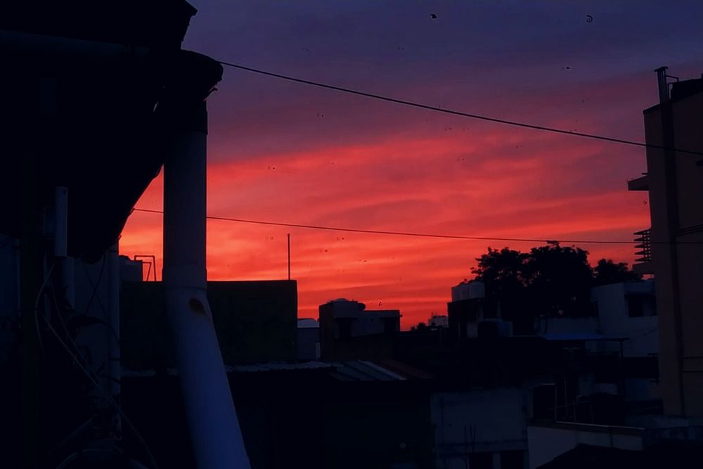 Residential Skyline at Dusk