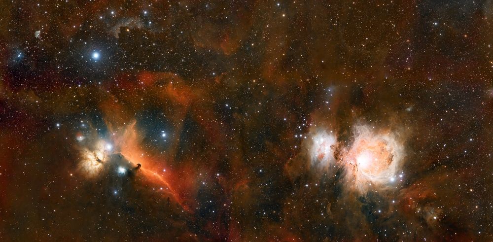 Orion, Flame and HorseHead Nebula
