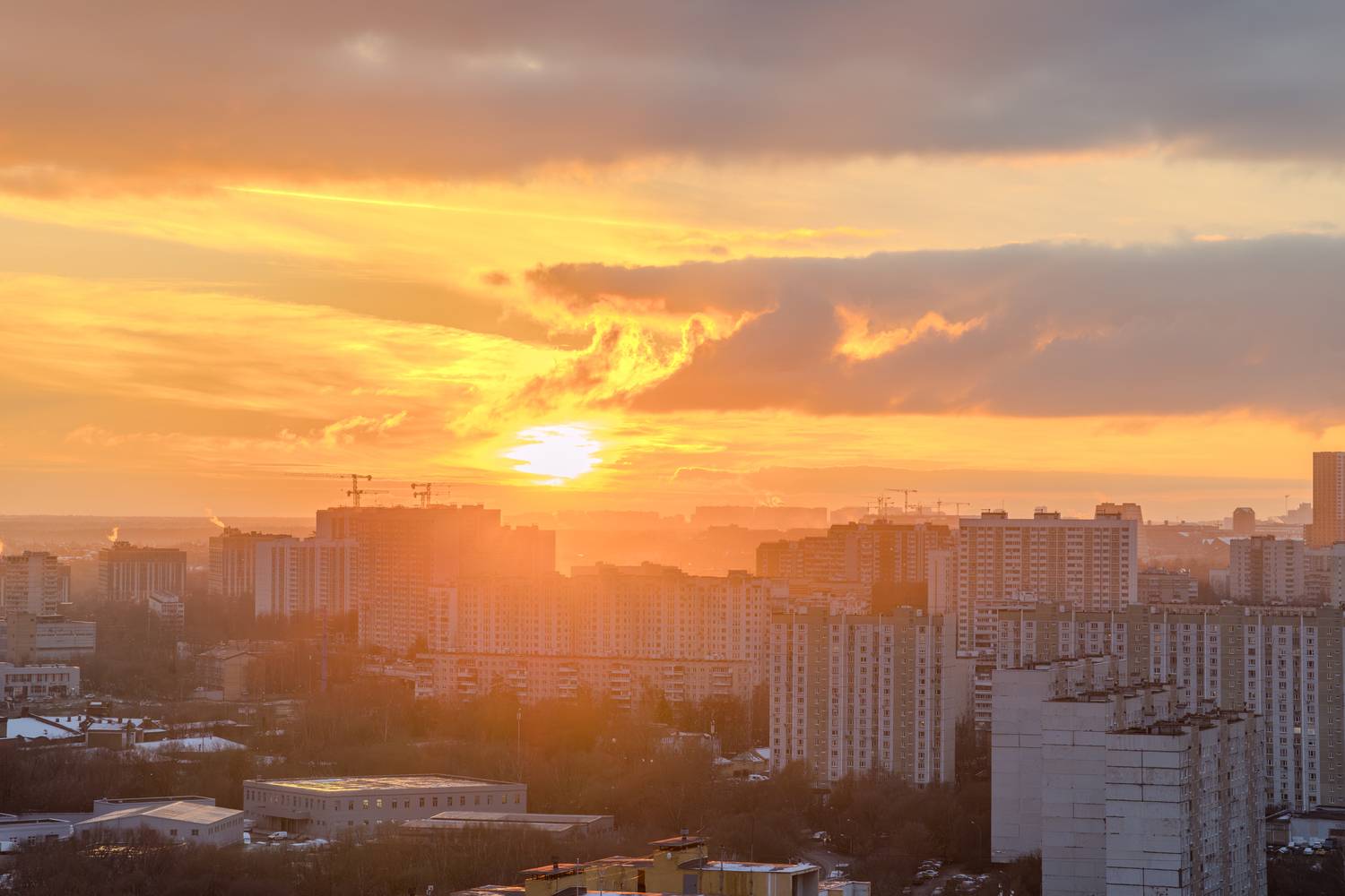 закат над сколково