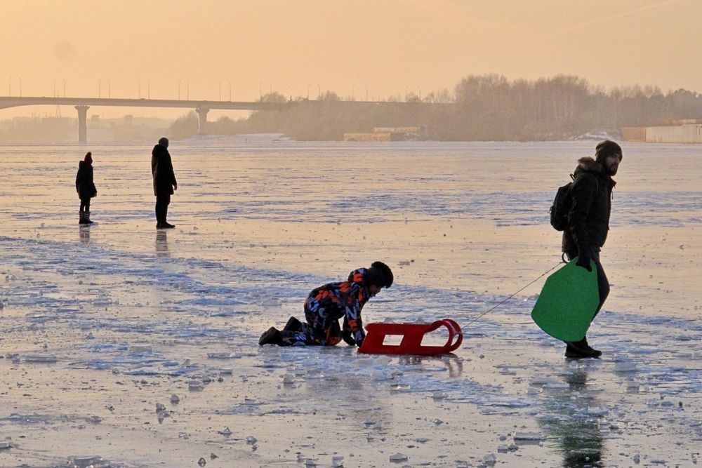 С папой на Волге
