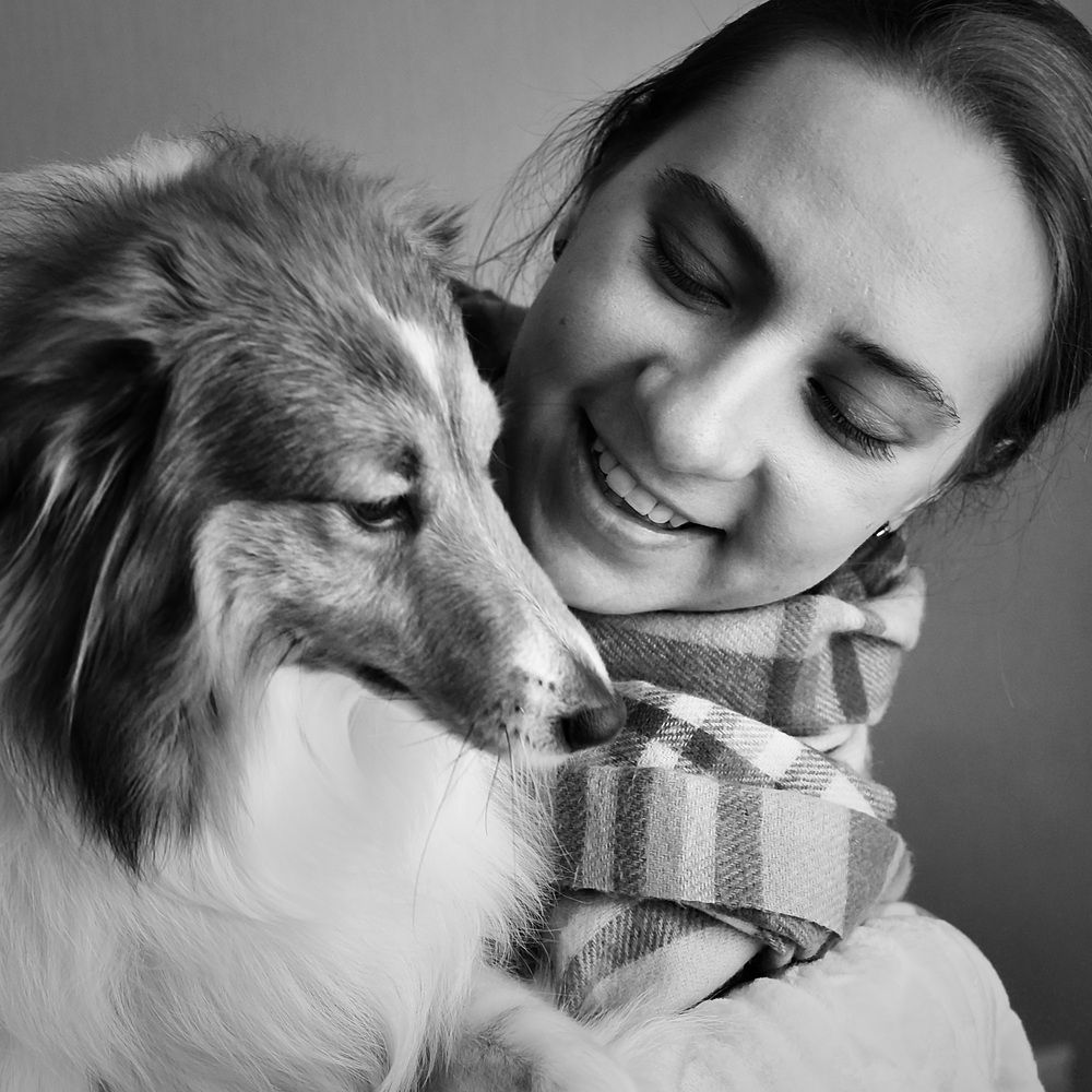 С любимой собакой