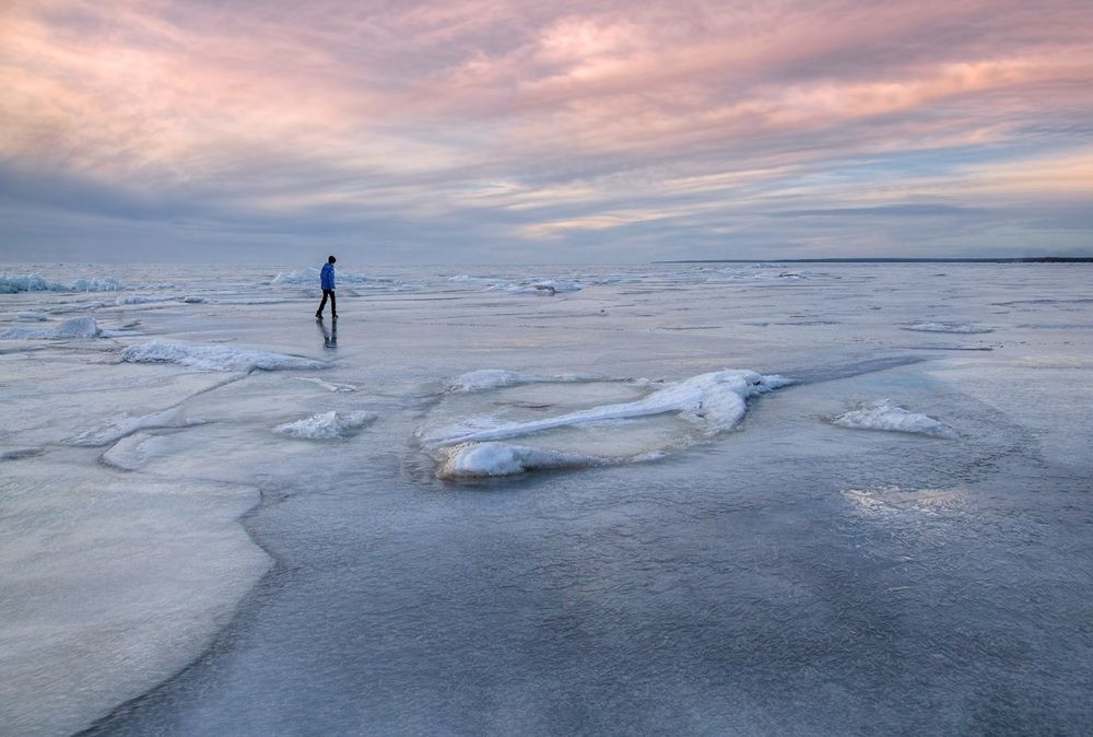 На льду Финского залива