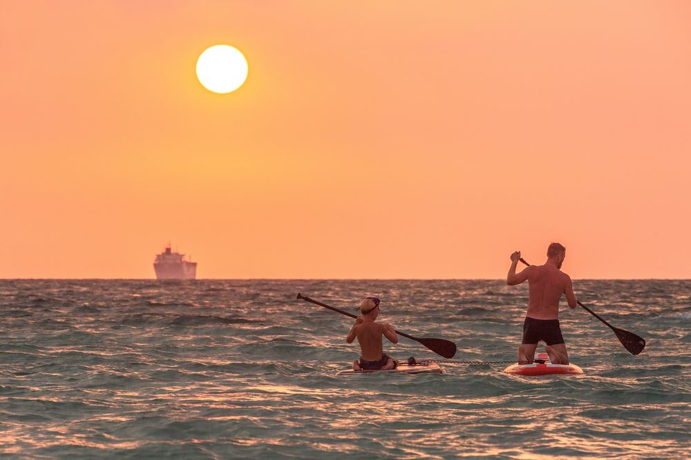 Семейный заплыв.