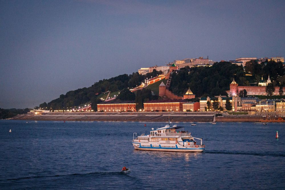 Сумерки в Нижнем Новгороде.