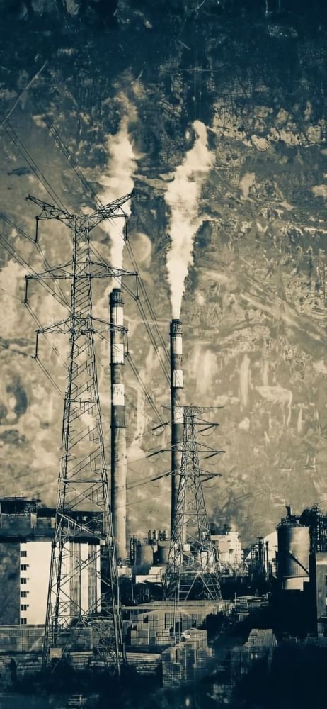 Black and white city