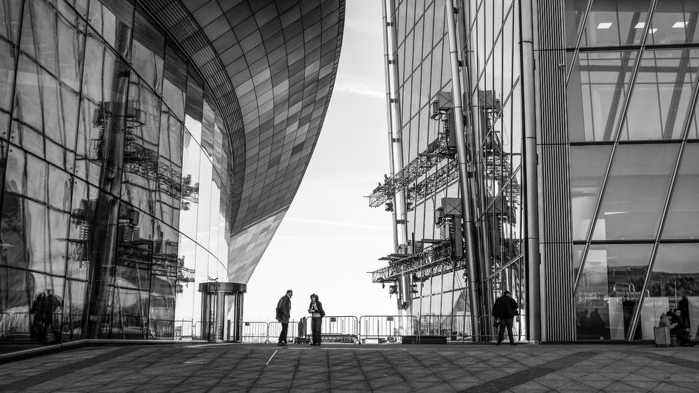 Территория Лахта центра.