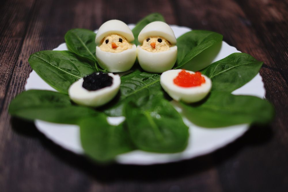 Цыплята из яиц.