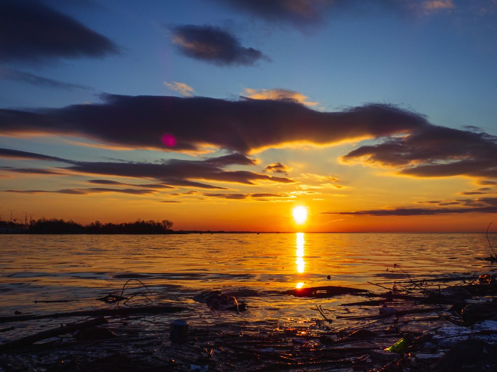 Финский залив, закат.