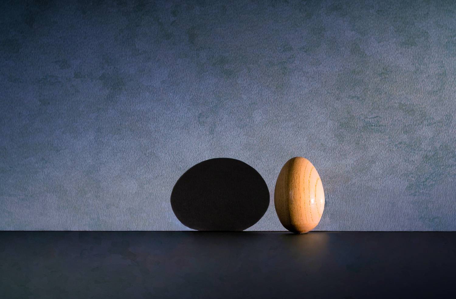 An egg and its shadow