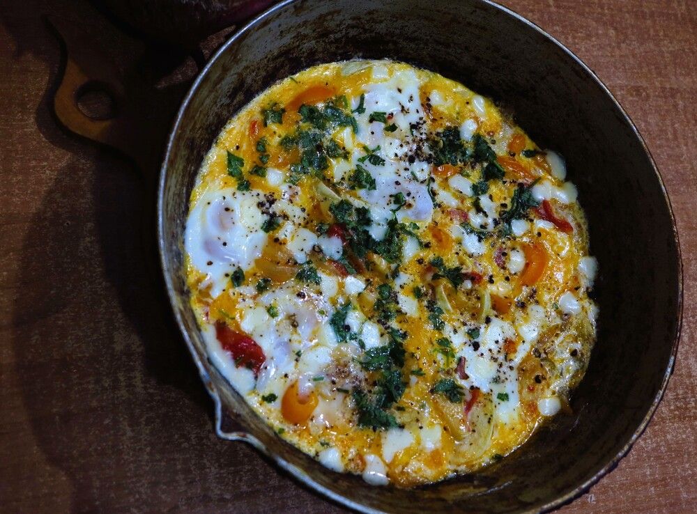 С овощами или шакшука ;)