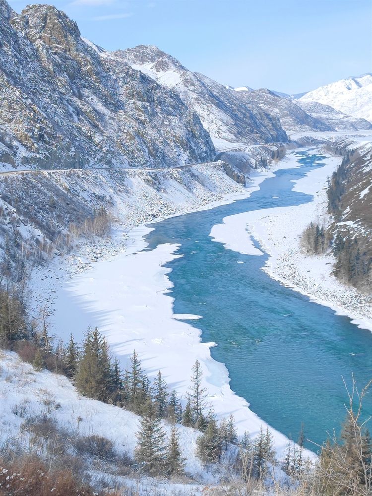 Зима.Катунь.