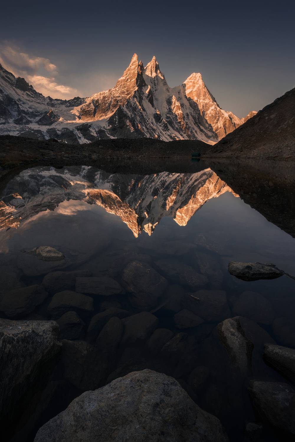 Barnaj  front of mirror