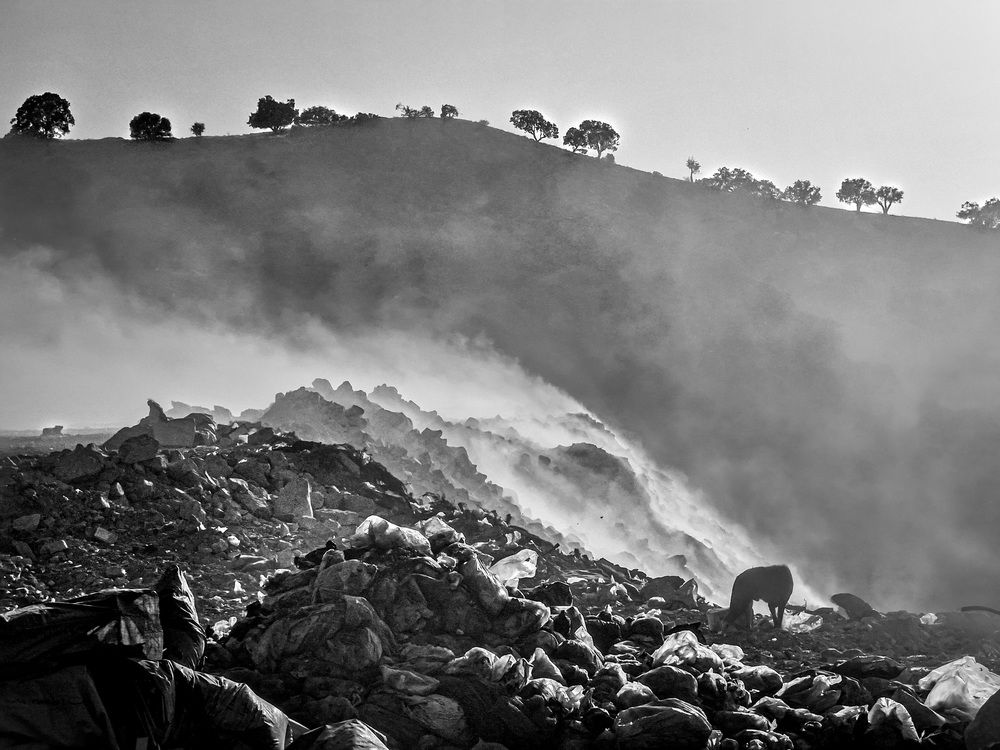 Garbage mountain