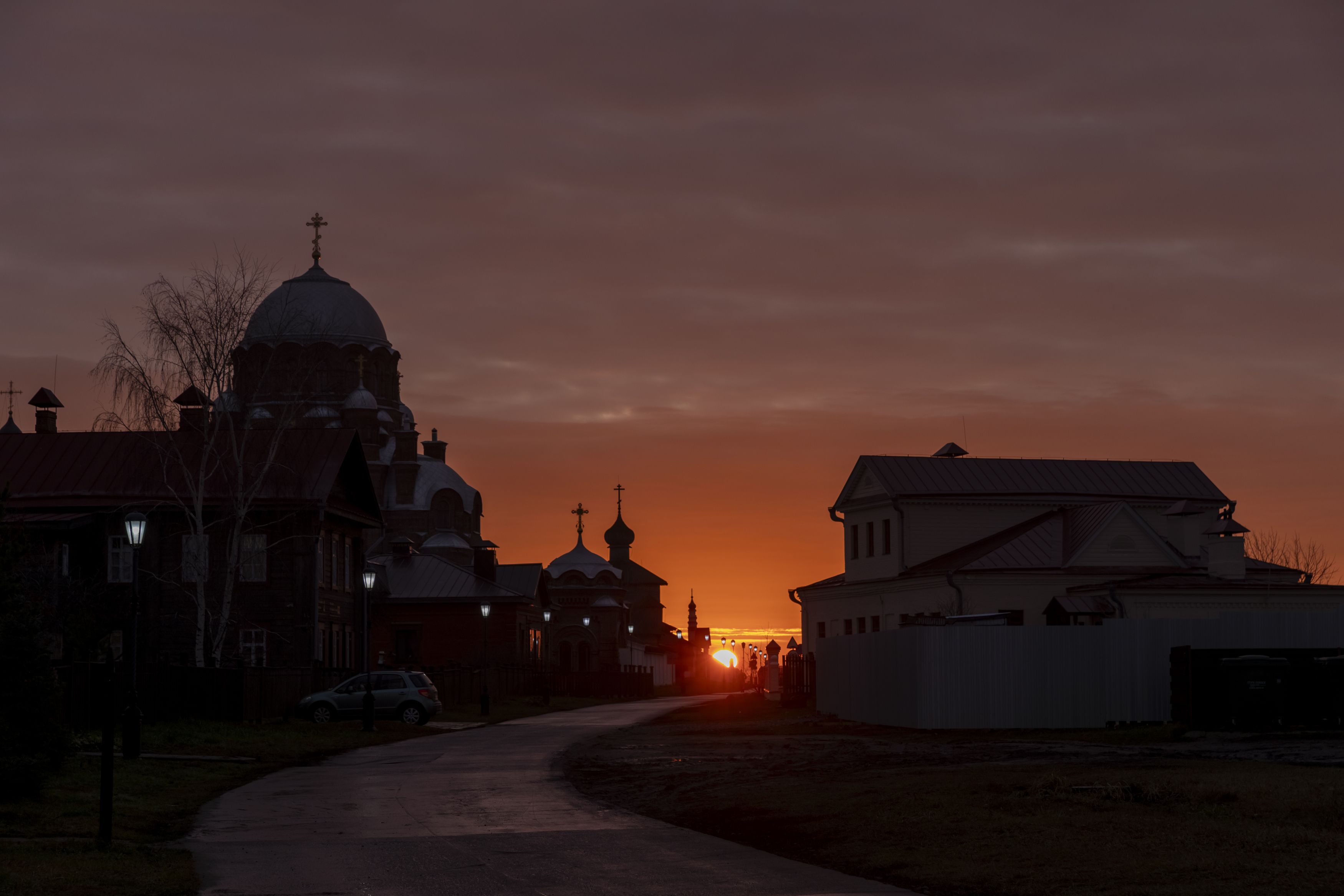 Ноябрьский закат в Свияжске