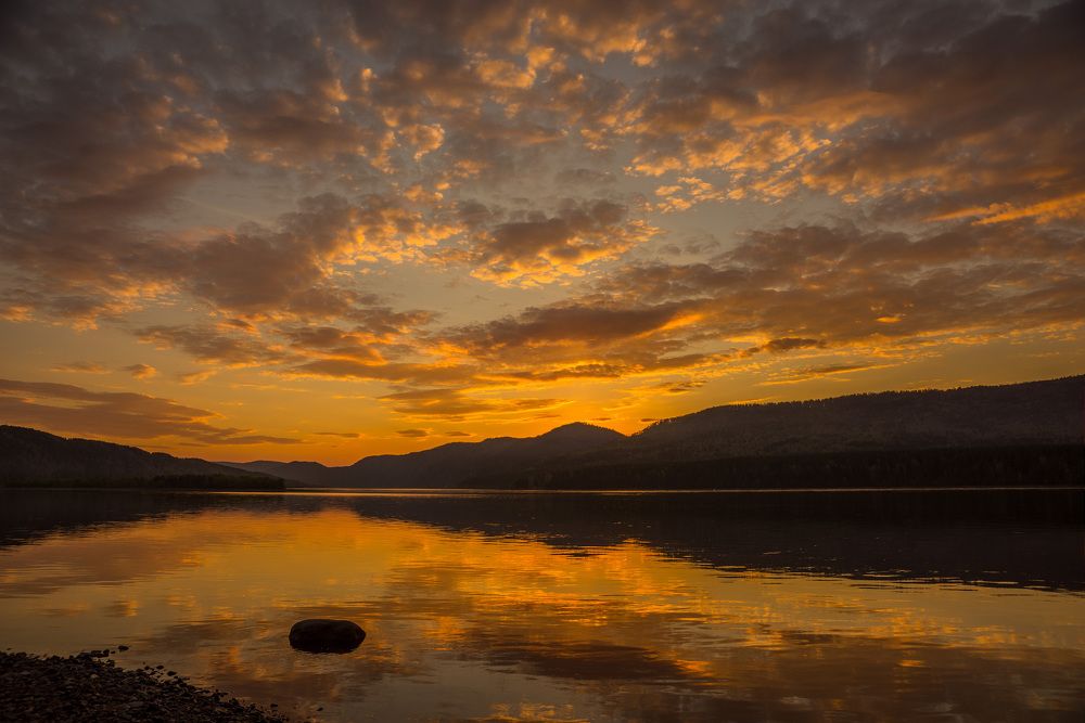 Закат на Енисее 2