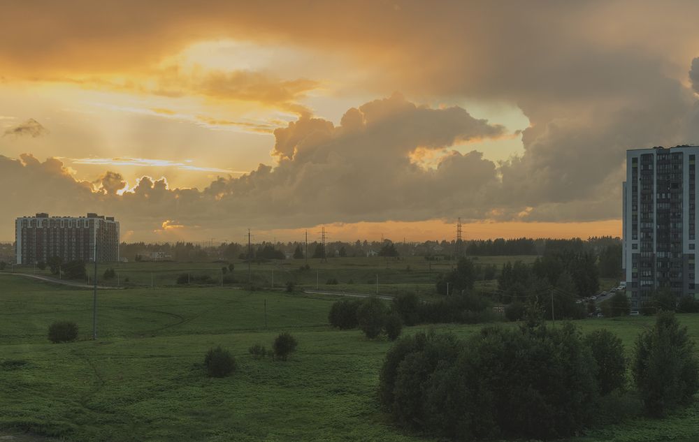 Закат.
