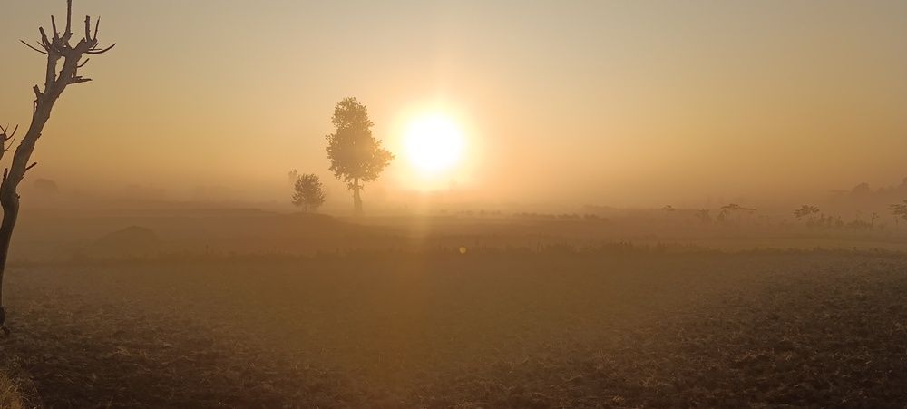 Sunrise warming the earth !