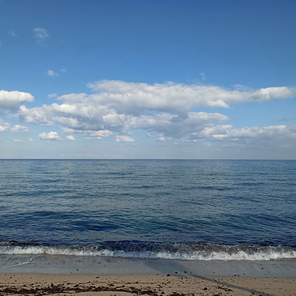 Between sky and water