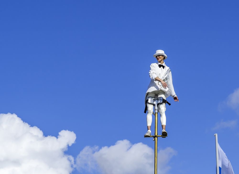 Aerial gymnast