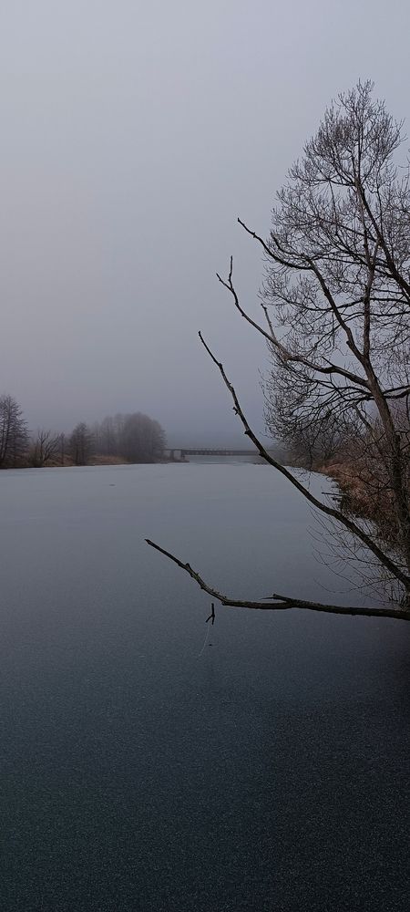 Морозный туман над рекой