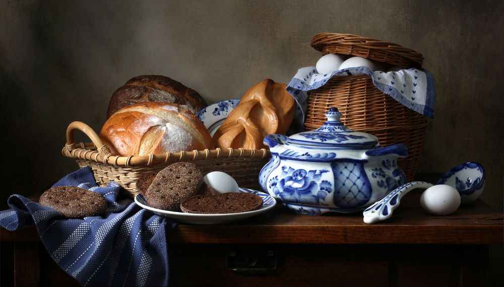 Хлеб и яйца