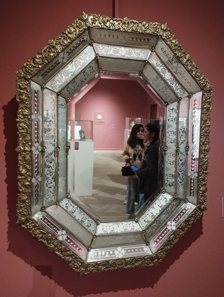 In the Venetian mirror