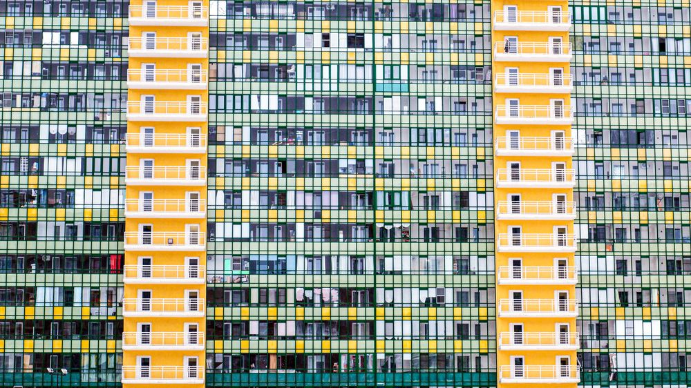 Фасад жилого здания.