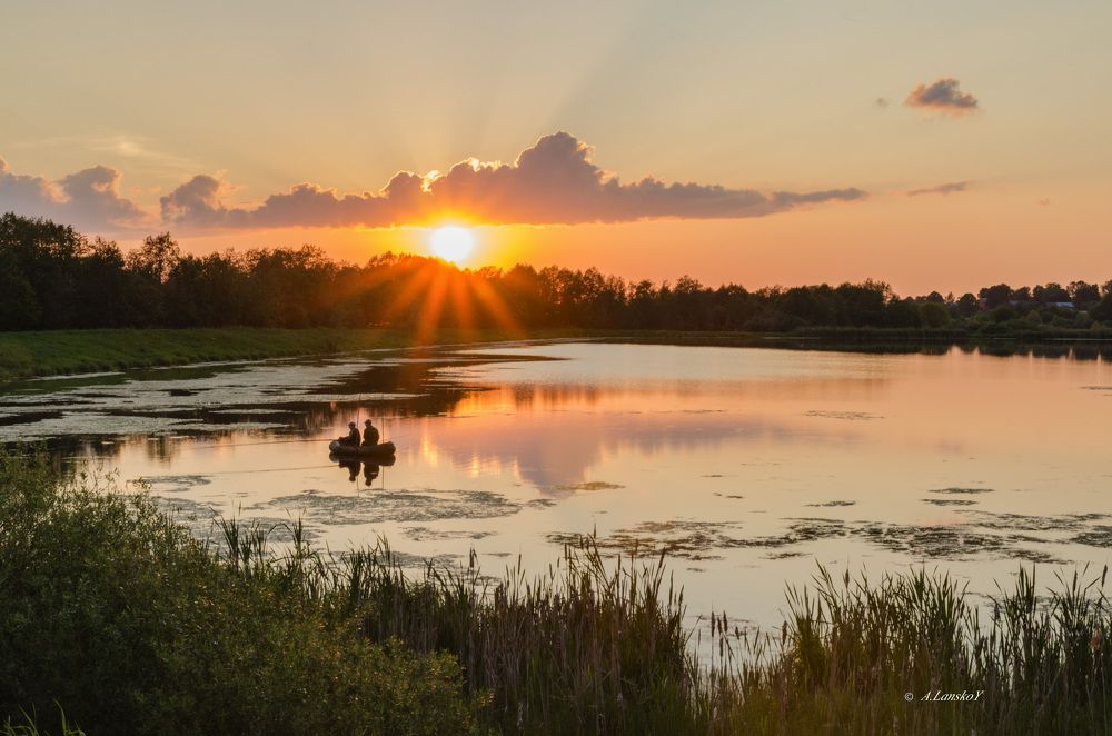за вечерней зорьке