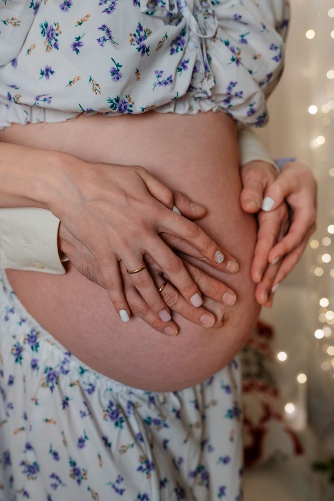 Новогодняя съёмка беременной