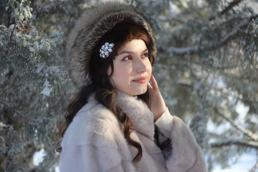 В зимнем парке.