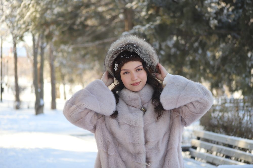 На прогулке в зимнем парке.