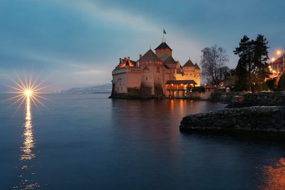 Genfersee, Schloss Chillon, Switzerland