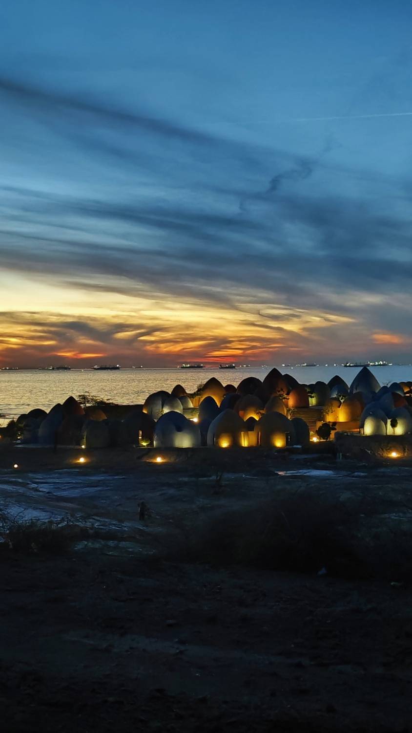 Sunset in Persian gulf