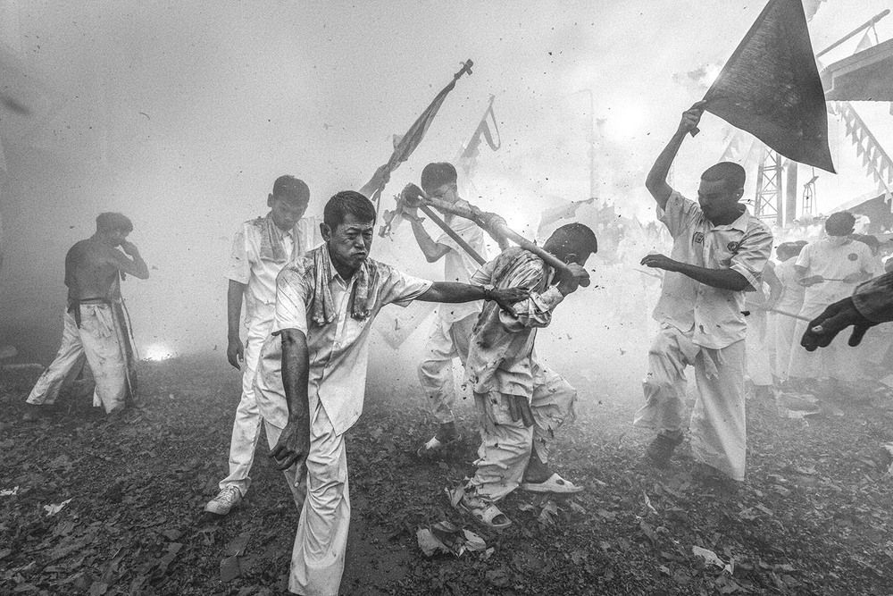 Procession Through the Smoke!