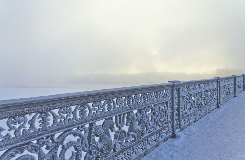 Твоих оград узор чугунный....