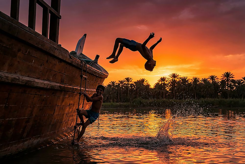 Sailing into the Sunset Glow