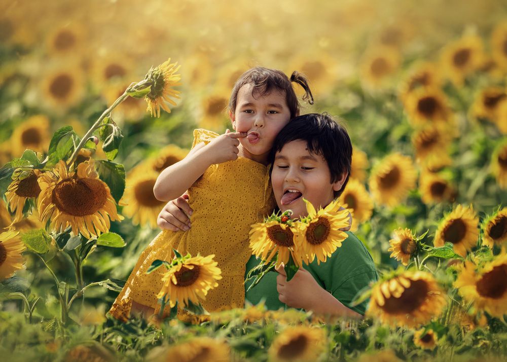 Smiles, Sun and sunflower